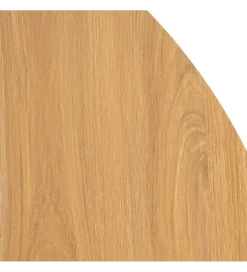 Zona-Design Stół AGARA 100 cm czarny naturalny blat