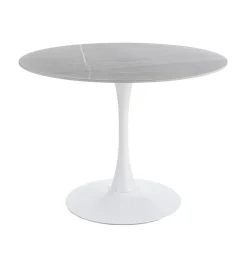 Zona-Design Stół AGAT 100 cm biały szary blat