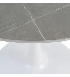Zona-Design Stół AGAT 100 cm biały szary blat