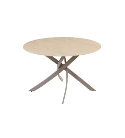 Invicta Interior Stół ALPINE 120 cm ceramika w optyce trawertynu