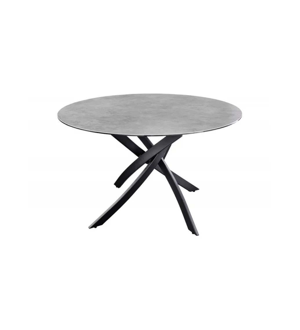 Invicta Interior Stół ARKANSAS 120 cm ceramika antracytowy