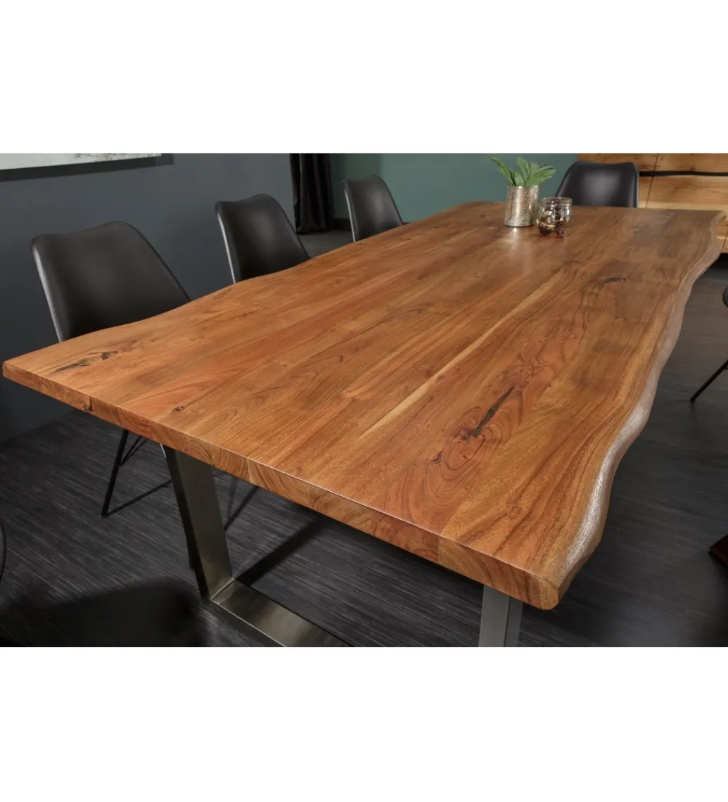 Invicta Interior Stół ARKTYKA Mammut 200 cm drewno akacja honey
