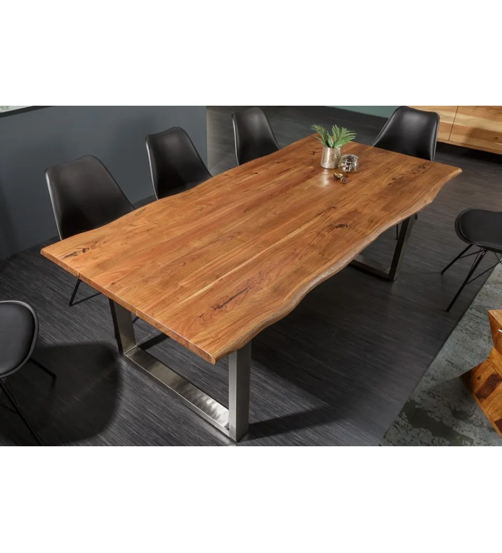 Invicta Interior Stół ARKTYKA Mammut 200 cm drewno akacja honey