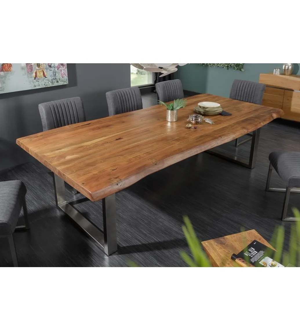 Invicta Interior Stół ARKTYKA Mammut 200 cm drewno akacja honey