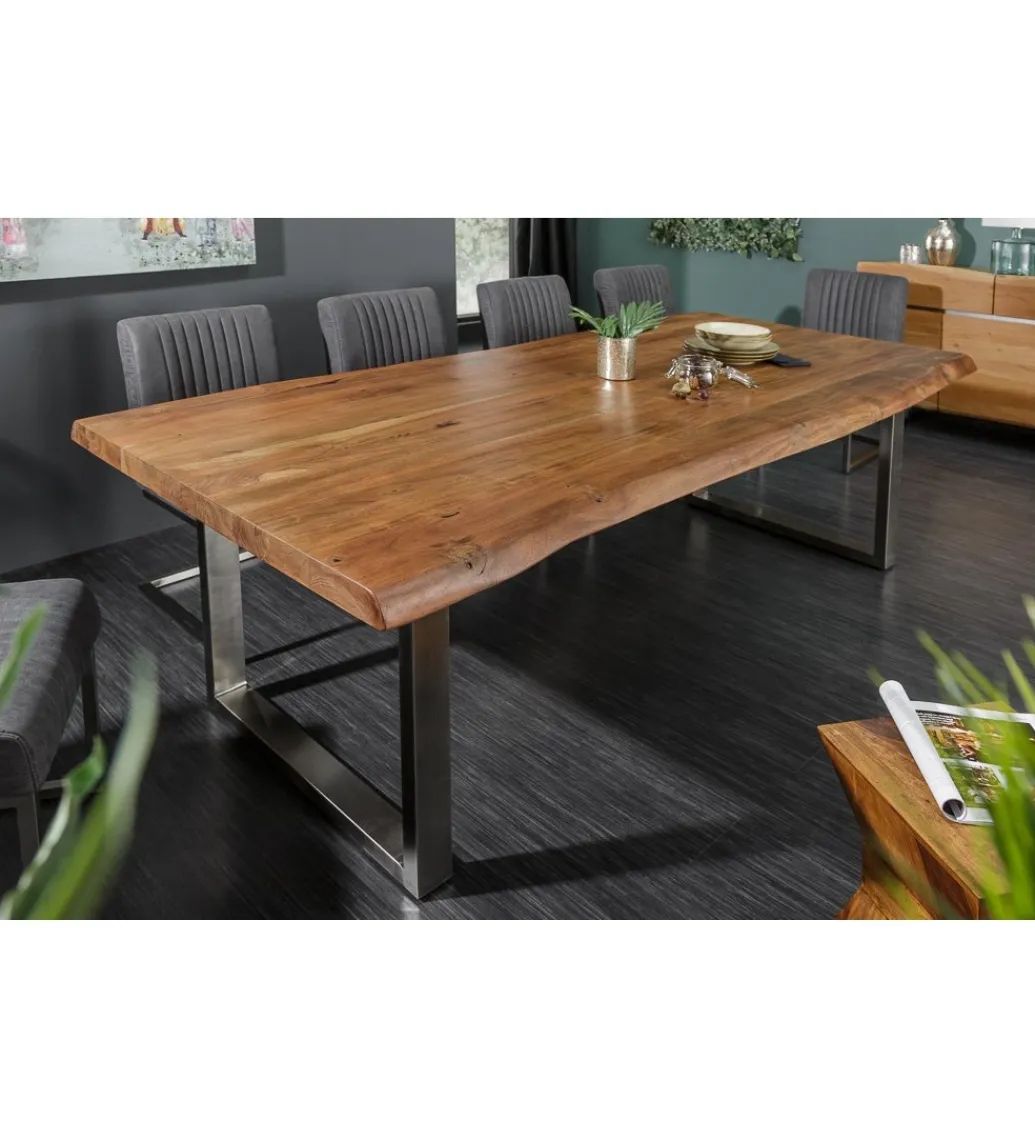 Invicta Interior Stół ARKTYKA Mammut 200 cm drewno akacja honey