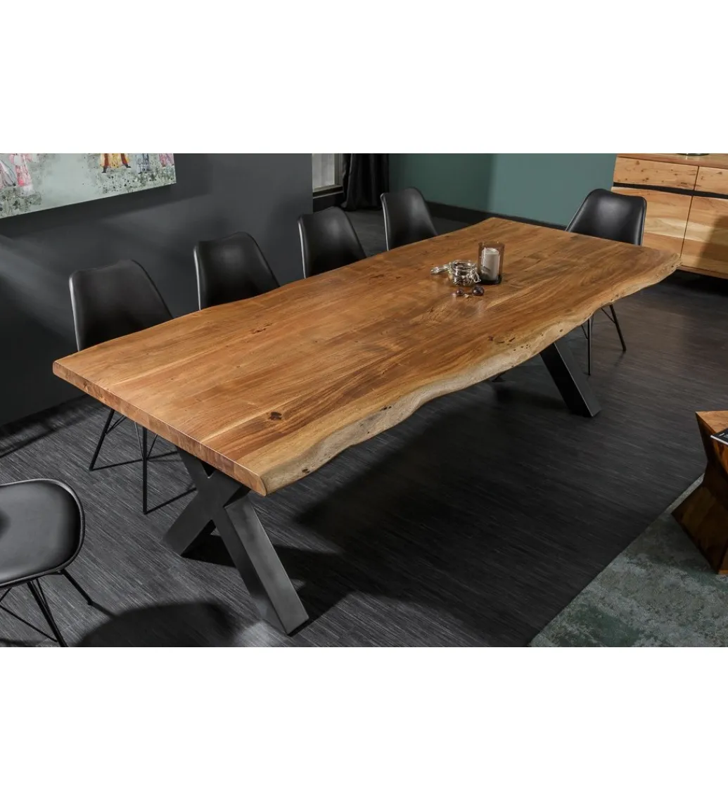 Invicta Interior Stół ARKTYKA Mammut X 240 cm drewno Akacja honey