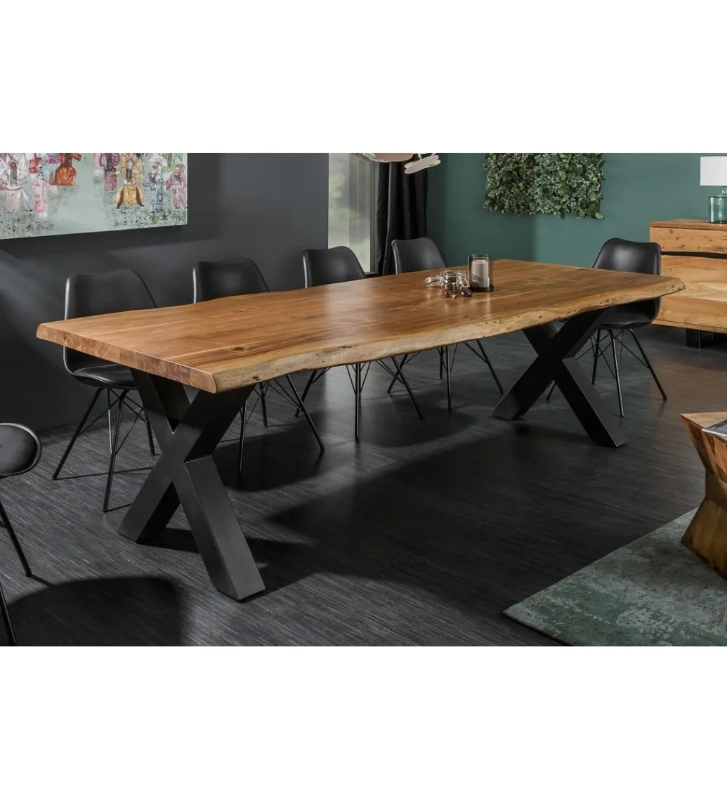 Invicta Interior Stół ARKTYKA Mammut X 240 cm drewno Akacja honey