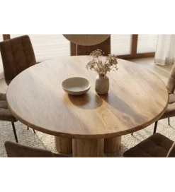 Invicta Interior Stół ART DECO 140 cm drewno mango nautralny