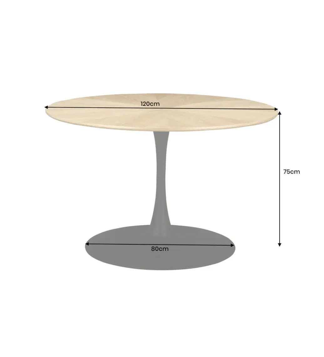Invicta Interior Stół ATELIER 120 cm kolor naturalnego dębu