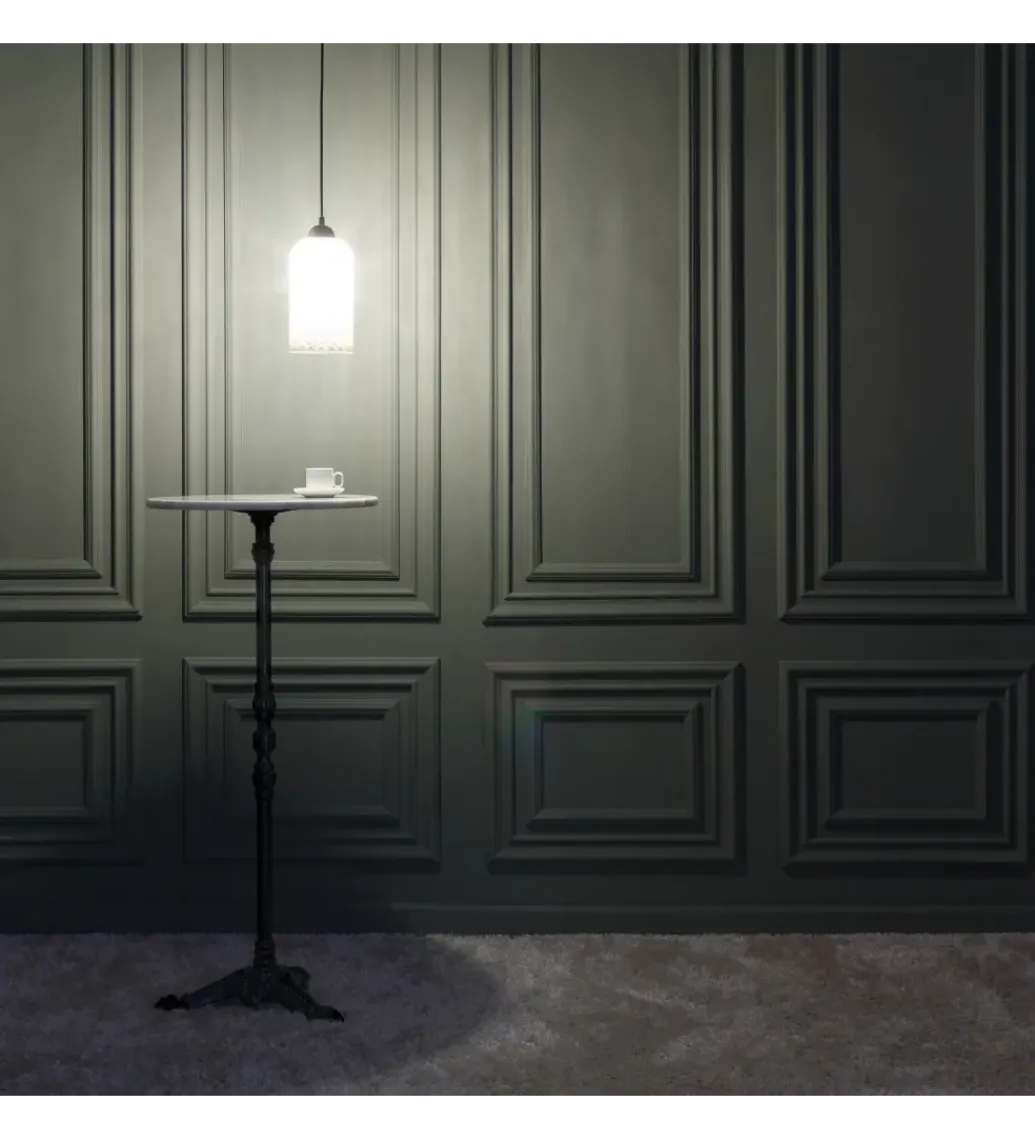 Zona-Design Stół AUESON 110 cm czarny blat w optyce marmuru