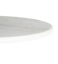 Zona-Design Stół AUESON 110 cm czarny blat w optyce marmuru