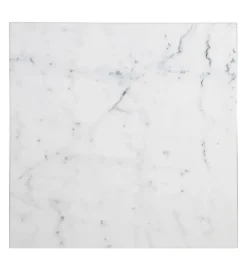 Zona-Design Stół AUESON 70 cm czarny blat w optyce marmuru