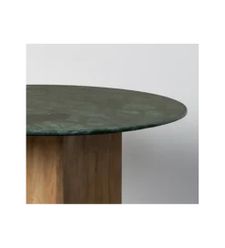 Zona-Design Stół AUXY 115 cm drewno mango marmur