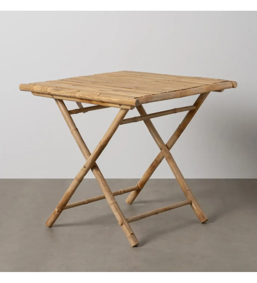 Zona-Design Stół BAMBÚ 80 cm bambus