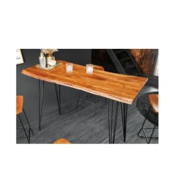 Invicta Interior - przedsprzedaż Stół barowy ARKTYKA 140 cm drewno akacja