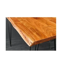 Invicta Interior - przedsprzedaż Stół barowy ARKTYKA 140 cm drewno akacja