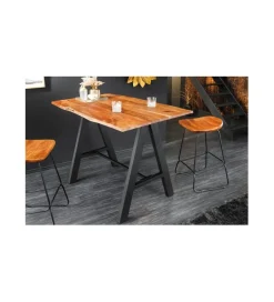 Invicta Interior Stół barowy ARKTYKA Mammut 120 cm drewno akacja