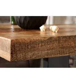 Invicta Interior Stół barowy Iron Craft 120 cm drewno Mango