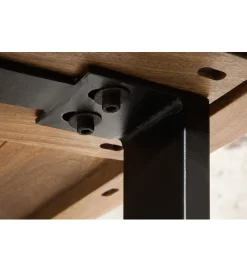 Invicta Interior Stół barowy Iron Craft 120 cm drewno Mango