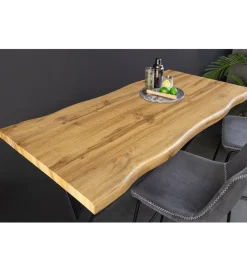 Invicta Interior Stół barowy WILD 120 cm wygląd naturalnego dębu