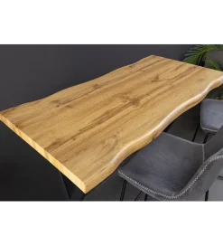 Invicta Interior Stół barowy WILD 120 cm wygląd naturalnego dębu