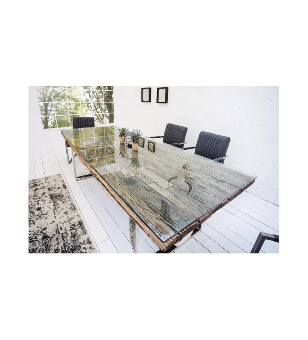 Invicta Interior Stół Barracuda 240 cm w kolorze naturalnym