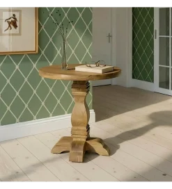 Zona-Design Stół BENAM 65 cm drewno mango naturalny