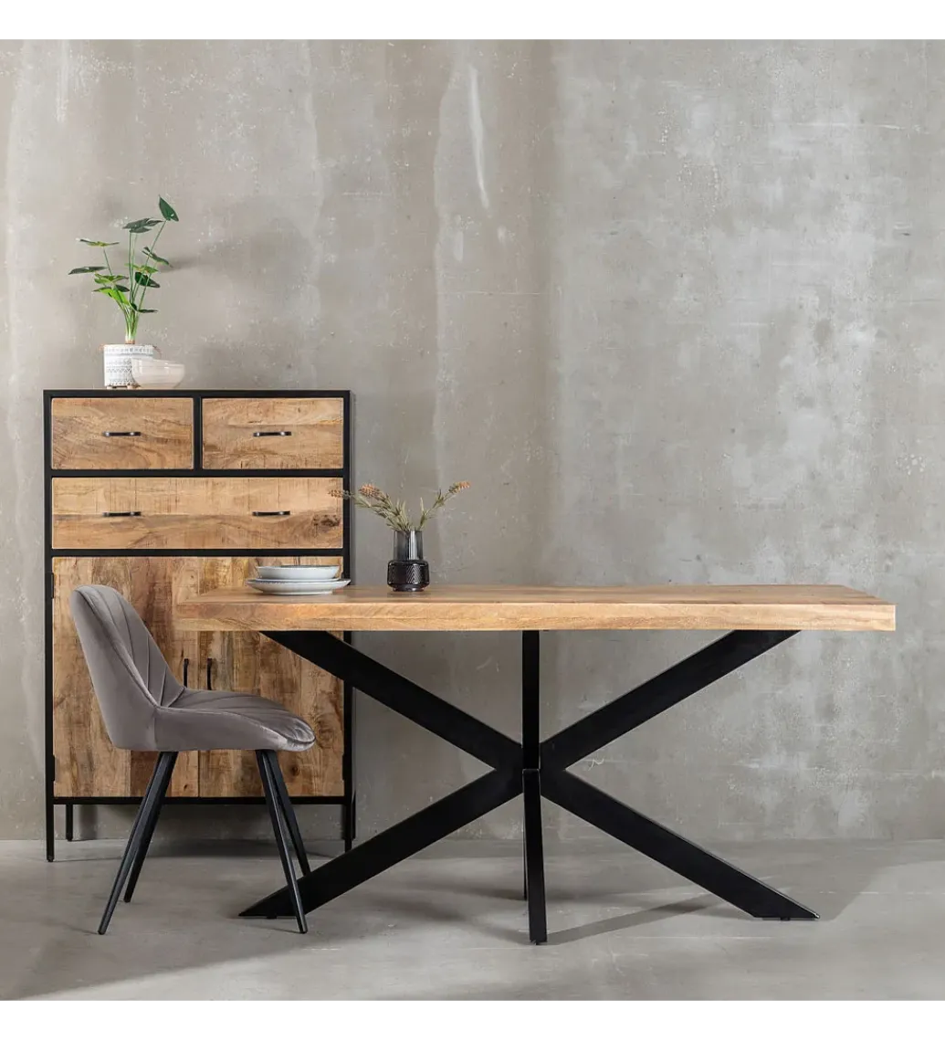 Zona-Design Stół BENRY 160 cm drewno mango naturalny
