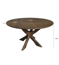 LF-Design Stół BRIX MONTREEAUX 130 cm drewno mango