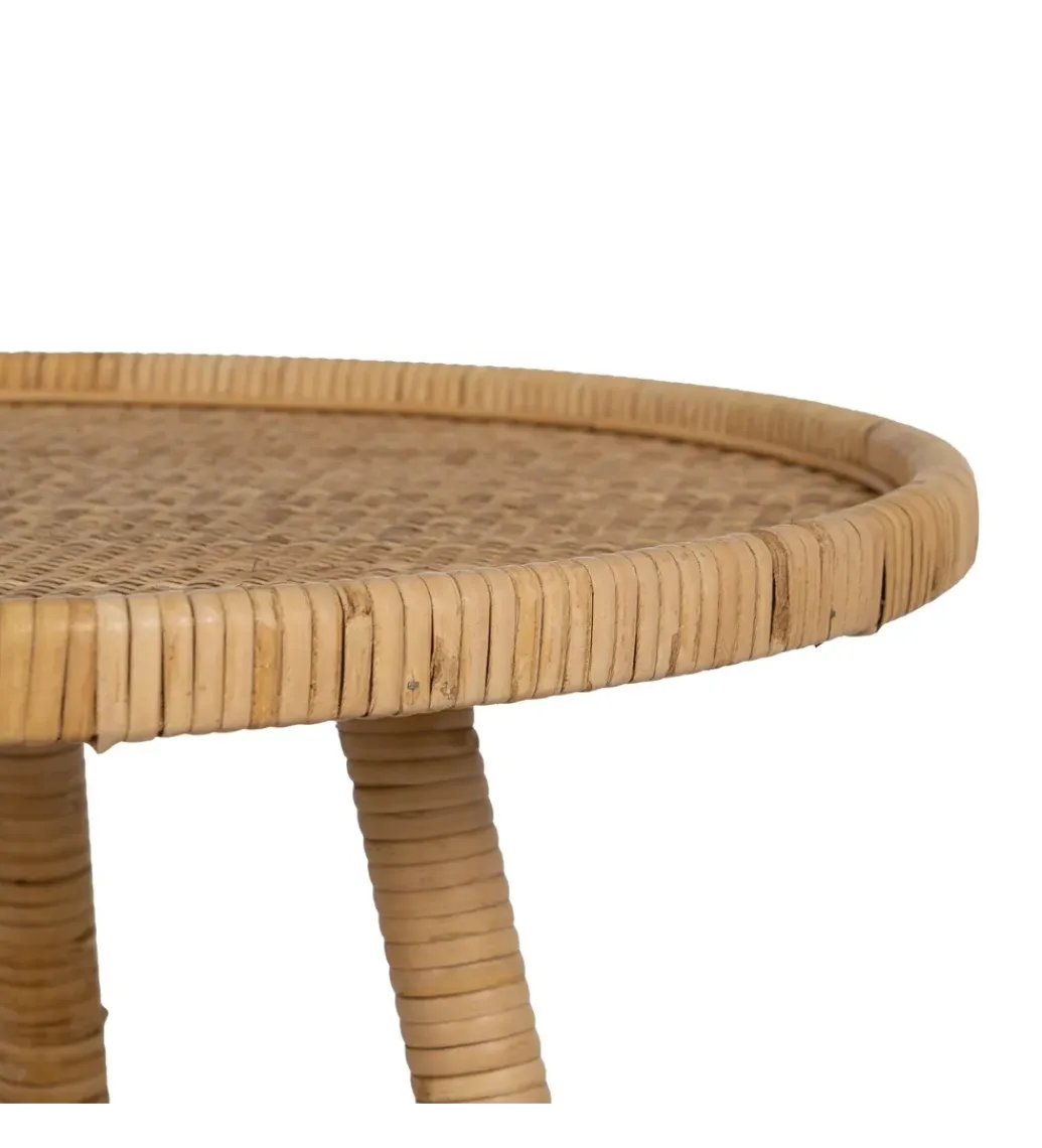 Zona-Design Stół BYMYS 60 cm ratan naturalny