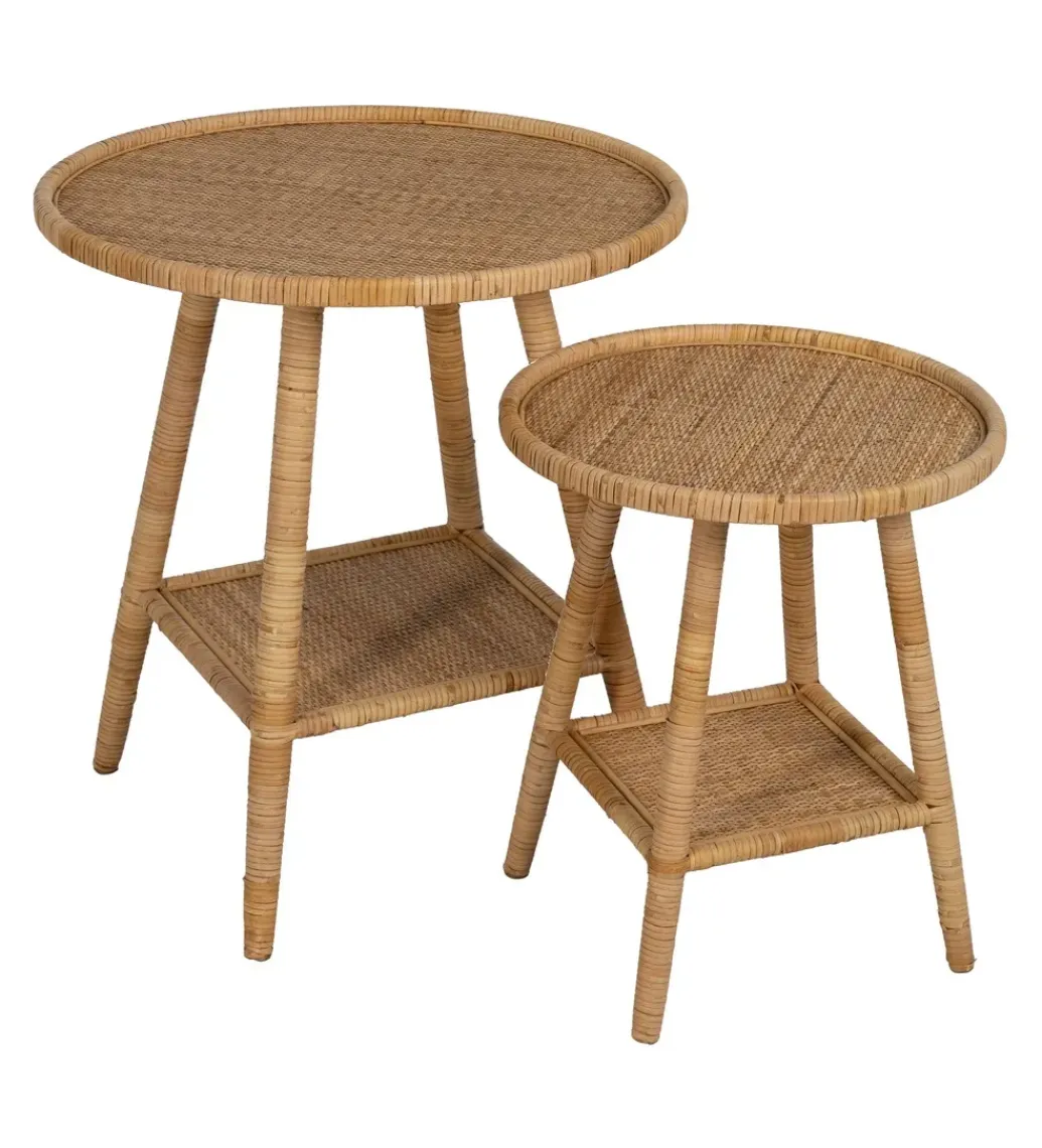 Zona-Design Stół BYMYS 45 cm ratan naturalny