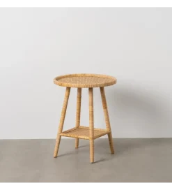 Zona-Design Stół BYMYS 45 cm ratan naturalny