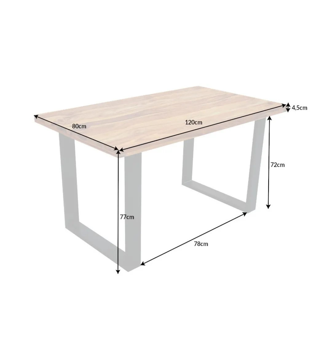 Invicta Interior Stół Conley Craft 120 Cm drewno Sheesham