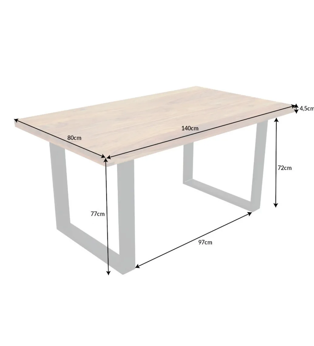 Invicta Interior Stół Conley Craft 140 Cm Sheesham