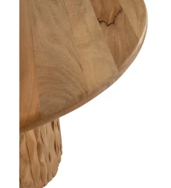 J-Line Stół CURVE 122 cm naturalny