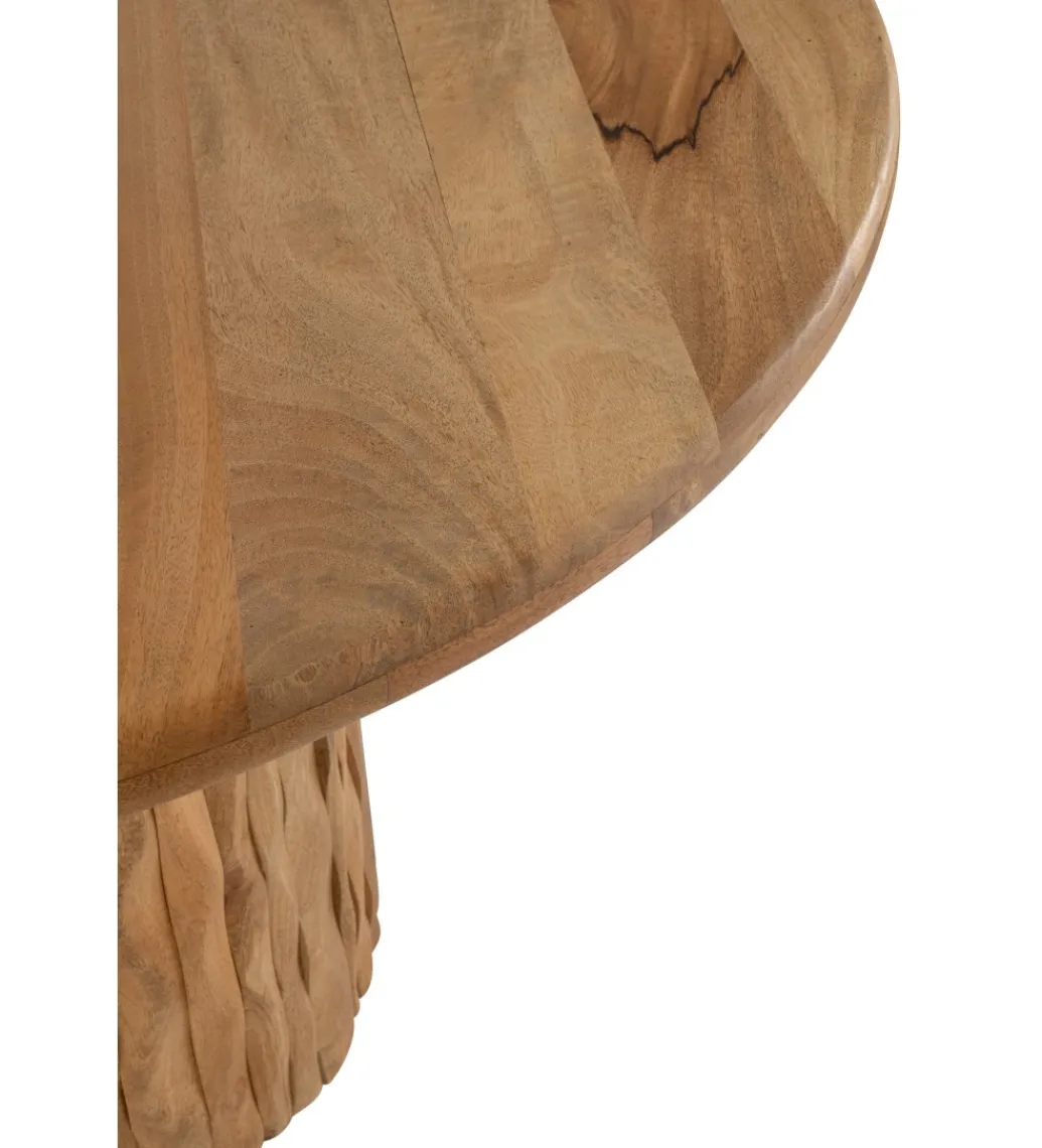 J-Line Stół CURVE 122 cm naturalny