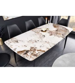 Invicta Interior Stół DYLAN 180 cm ceramika w optyce marmuru