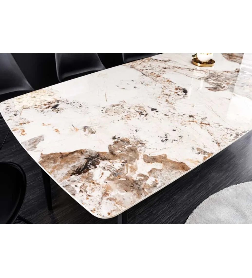 Invicta Interior Stół DYLAN 160 cm ceramika w optyce marmuru