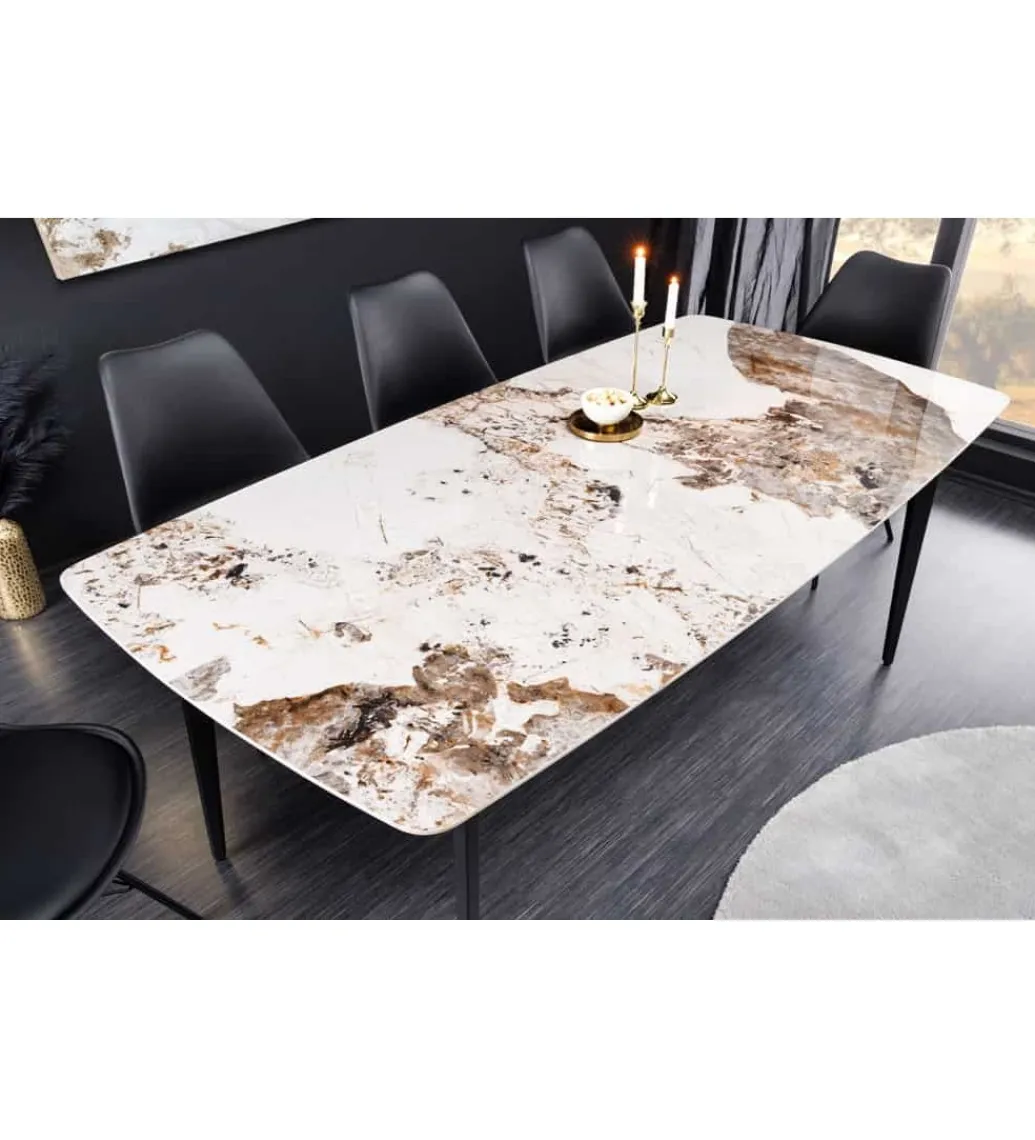 Invicta Interior Stół DYLAN 160 cm ceramika w optyce marmuru