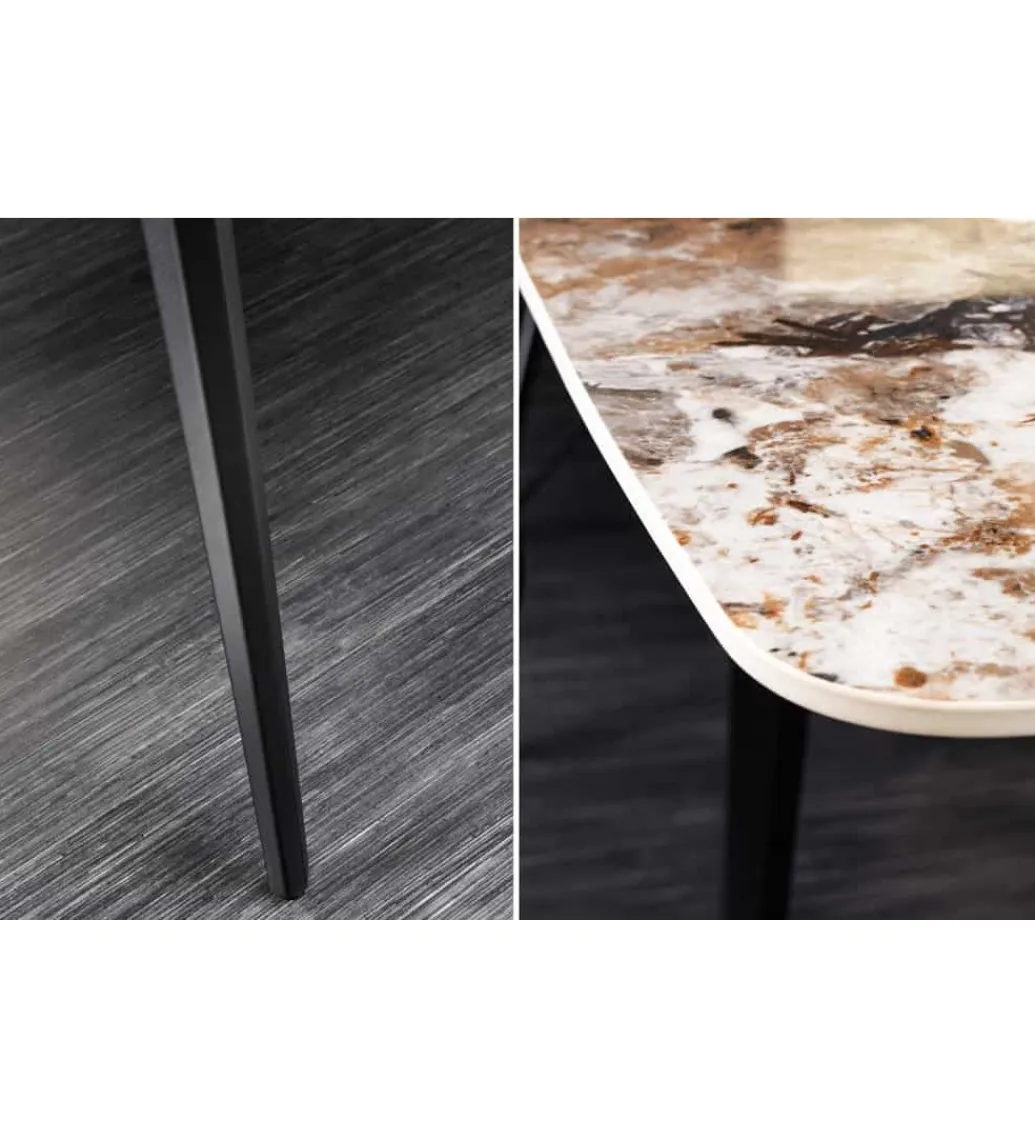 Invicta Interior Stół DYLAN 160 cm ceramika w optyce marmuru