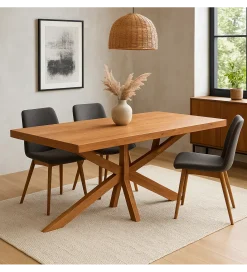 Exclusivas Stół EDAK 160 cm drewno akacja