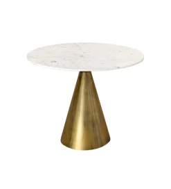 Invicta Interior Stół ELEGANCIA 100 cm biały marmuru