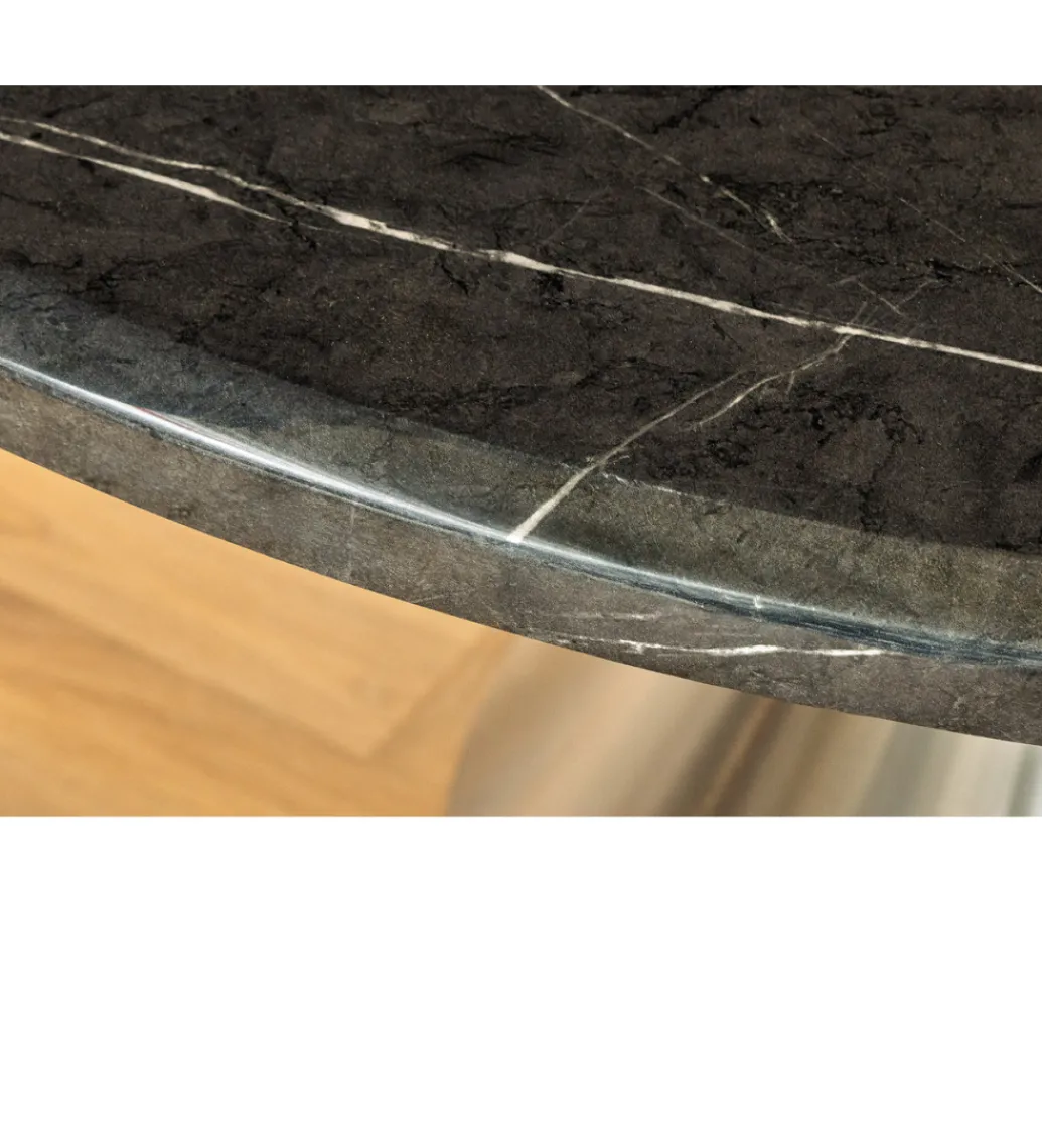 Invicta Interior Stół ELEGANCIA 130 cm w optyce czarnego marmuru
