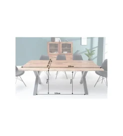 Invicta Interior Stół EUFRAT Amazonas 200 cm drewno Akacja