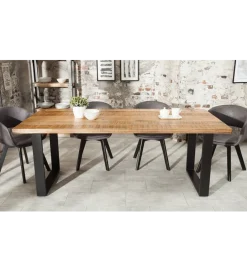 Invicta Interior Stół Factory Iron Craft 200 cm drewno Mango