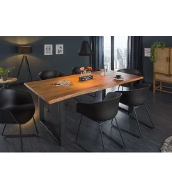 Invicta Interior Stół FOKKER ARKTYKA ART Mammut 180 Cm drewno Dzika Akacja