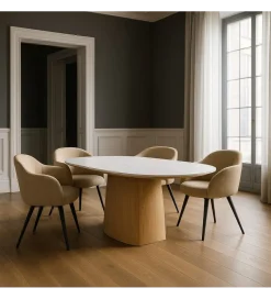 Zona-Design Stół FORYK 180 cm naturalny blat ceramika