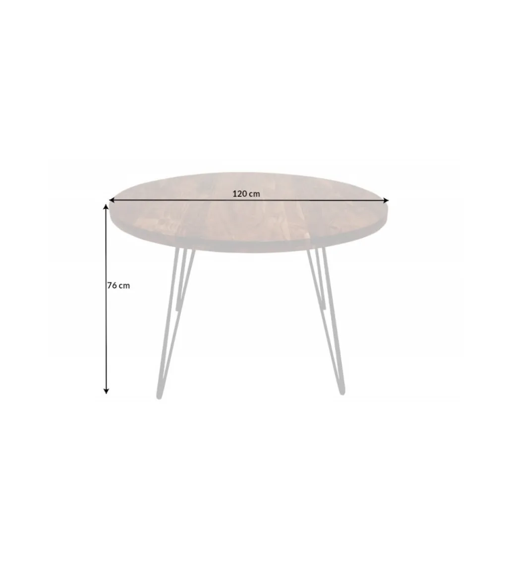 Invicta Interior Stół GEDREZ 120 cm drewno akacja