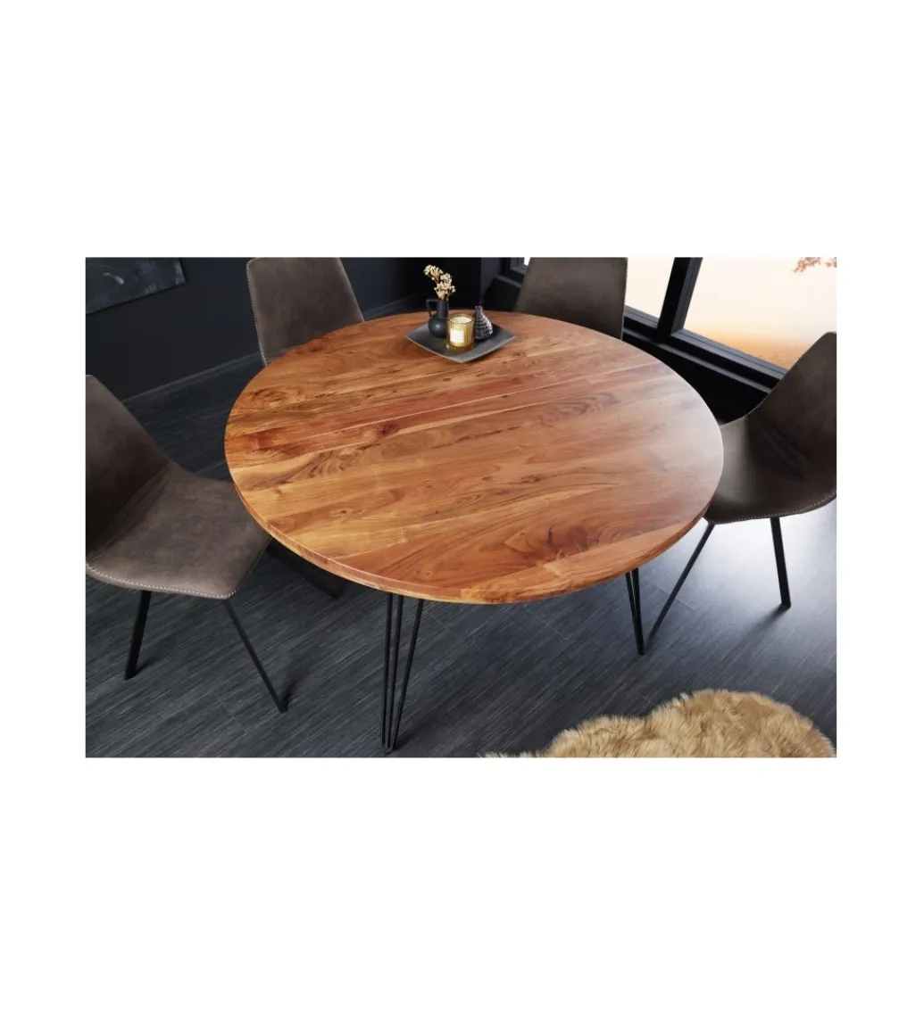 Invicta Interior Stół GEDREZ 120 cm drewno akacja