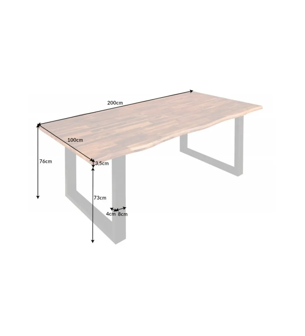 Invicta Interior Stół Genesis 160 cm drewno akacja